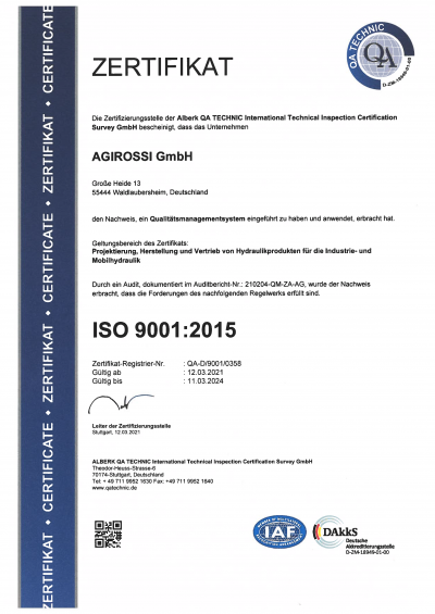 ISO 9001 2021 2023 QA-D-9001-Agirossi ISO 9001 2021 2023 QA-D-9001-Agirossi